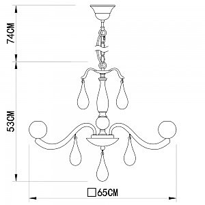 Подвесная люстра Arte Lamp SIGMA A3229LM-8WH