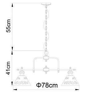 Подвесная люстра Arte Lamp KENSINGTON A1511LM-5PB