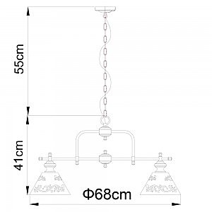 Подвесная люстра Arte Lamp KENSINGTON A1511LM-3PB