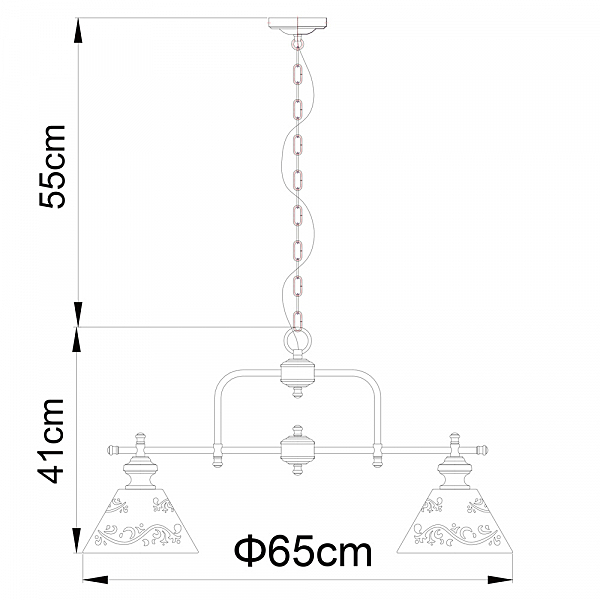 Подвесная люстра Arte Lamp KENSINGTON A1511LM-3WG