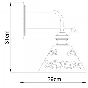 Настенное бра Arte Lamp KENSINGTON A1511AP-1WG