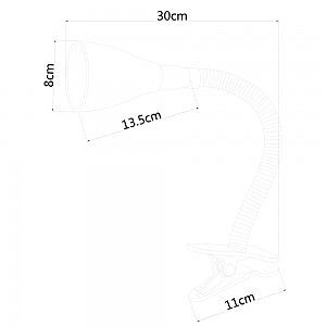 Настольная лампа на прищепке Arte Lamp Cord A1210LT-1WH