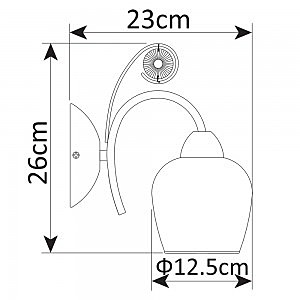 Настенное бра Arte Lamp MILLO A9549AP-1GO