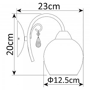 Настенное бра Arte Lamp MILLO A9548AP-1CC