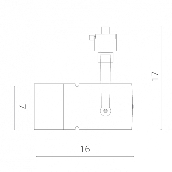 Трековый светильник Arte Lamp Track Lights A6210PL-1WH