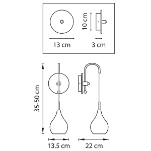 Настенное бра Lightstar Pentola 803531