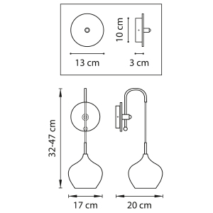 Настенное бра Lightstar Pentola 803541