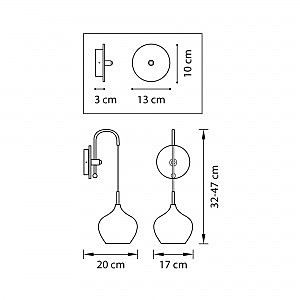 Настенное бра Lightstar Pentola 803541