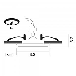 Встраиваемый светильник Arte Lamp A1203PL-1AB