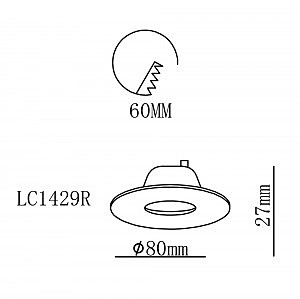 Встраиваемый светильник Arte Lamp A1425PL-1WH