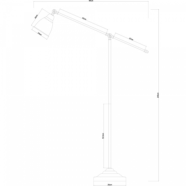 Торшер Arte Lamp A2054PN-1SS