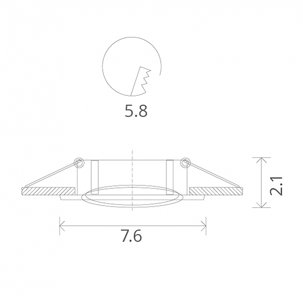 Встраиваемый светильник Arte Lamp A2103PL-1SS