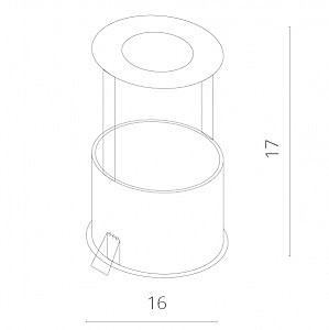 Светильник спот Arte Lamp A3110PL-1WH