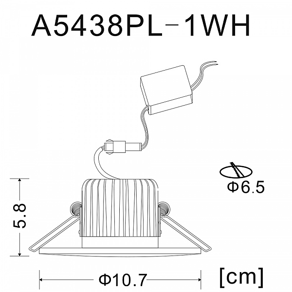 Встраиваемый светильник Arte Lamp Track Lights A5438PL-1WH