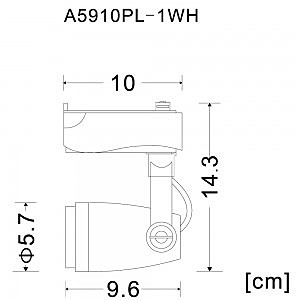 Трековый светильник Arte Lamp Track Lights A5910PL-1WH