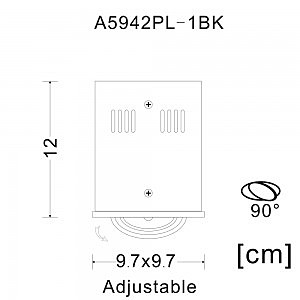 Светильник потолочный Arte Lamp A5942PL-1BK
