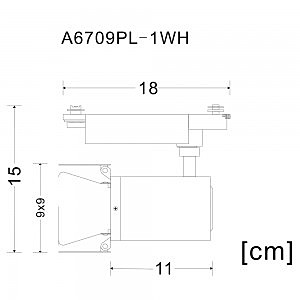 Трековый светильник Arte Lamp Track Lights A6709PL-1WH