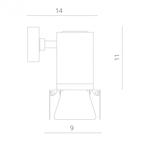 Светильник спот Arte Lamp A6709AP-1BK