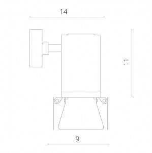 Светильник спот Arte Lamp A6709AP-1BK