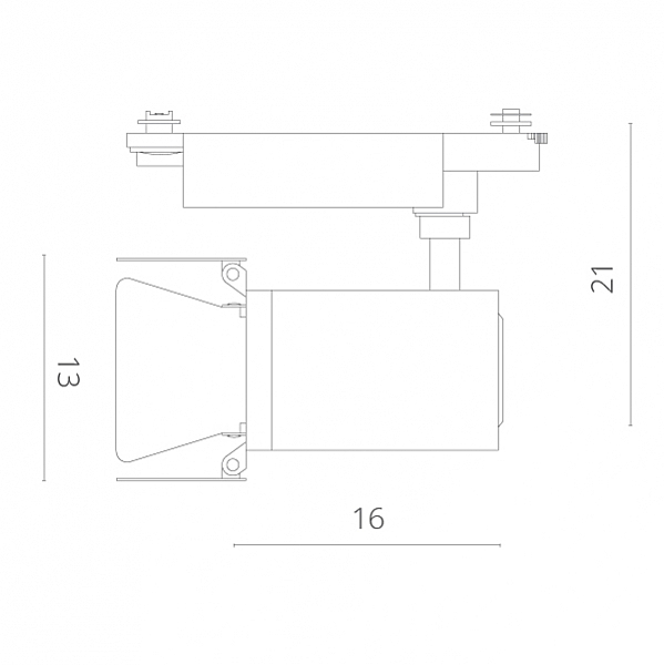 Трековый светильник Arte Lamp Track Lights A6730PL-1WH