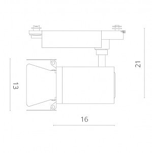 Трековый светильник Arte Lamp Track Lights A6730PL-1WH