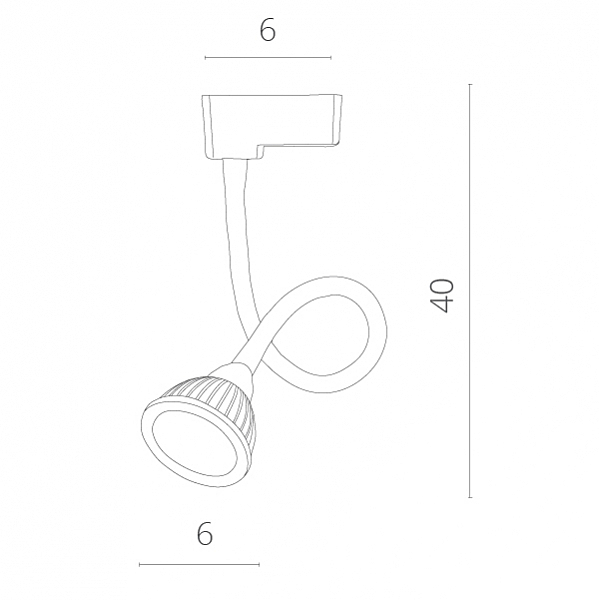 Трековый светильник Arte Lamp Track Lights A4107PL-1BK