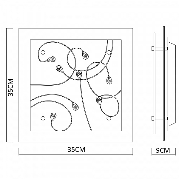 Настенно потолочный светильник Arte Lamp TIANA A4042PL-2CC