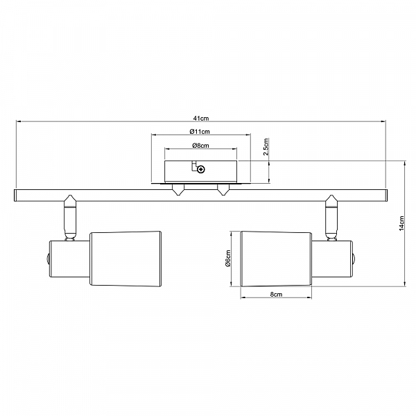 Светильник спот Arte Lamp CAVALLETTA A4510PL-2SS