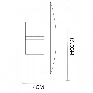 Уличный LED настенный светильник Arte Lamp Nimbo A1506AP-1WH