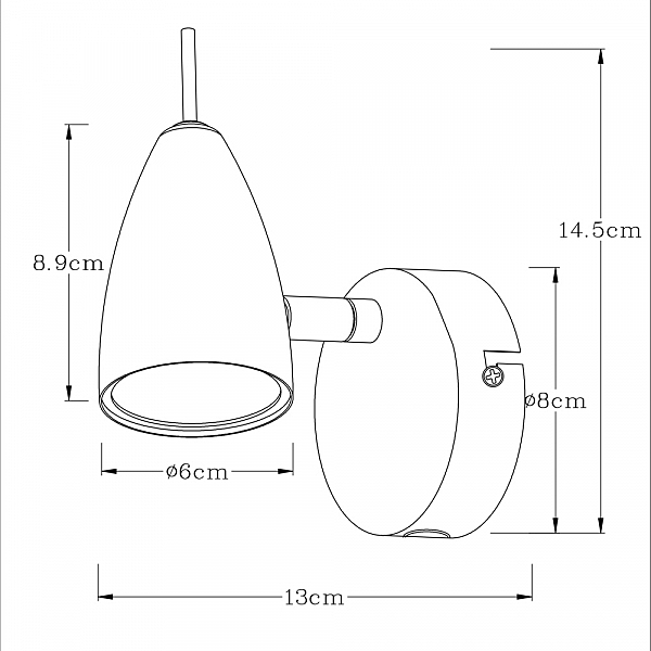 Светильник спот Arte Lamp Regista A1966AP-1GY