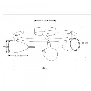 Светильник спот Arte Lamp Regista A1966PL-3GY