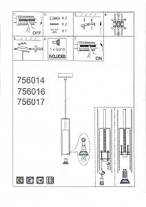 Светильник подвесной Lightstar Cilino 756017