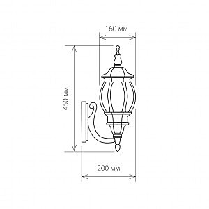 Уличный настенный светильник Elektrostandard 1001 1001U черный / 9913-С (GL 1001U)