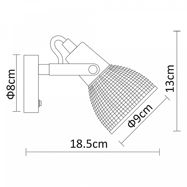 Светильник спот Arte Lamp Ricardo A1026AP-1CC