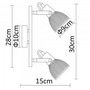 Светильник спот Arte Lamp Ricardo A1026AP-2CC