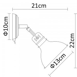 Светильник спот Arte Lamp Mark A1102AP-1AB