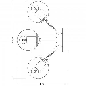 Потолочная люстра Arte Lamp Bolla A1664PL-5BK