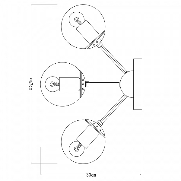 Потолочная люстра Arte Lamp Bolla A1664PL-5CC