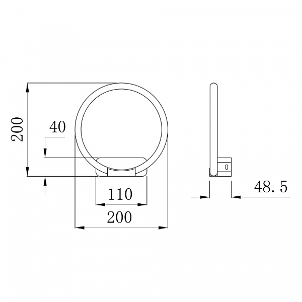 Настенное бра Arte Lamp Rapid A2500AP-1BK