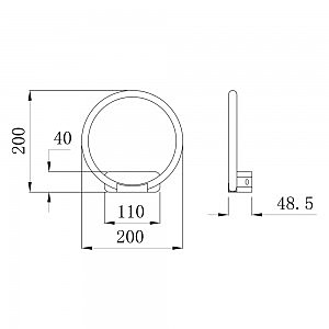 Настенное бра Arte Lamp Rapid A2500AP-1BK