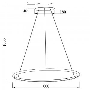 Подвесная светодиодная люстра Rapid Arte Lamp A2500SP-1WH