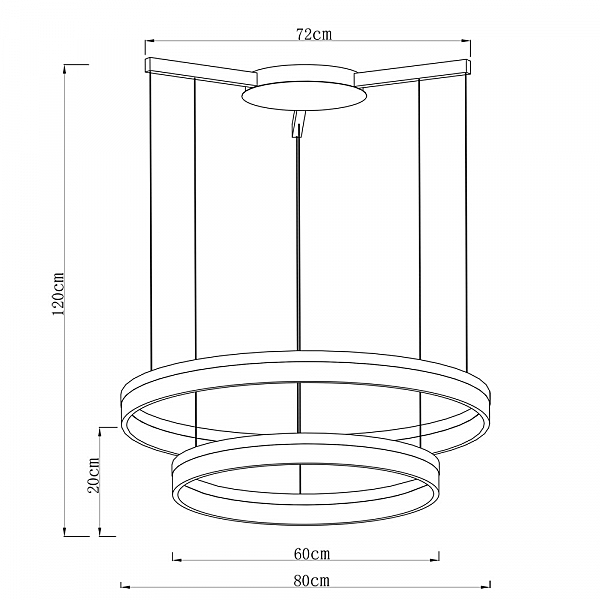 Подвесная люстра Arte Lamp Sorento A2504SP-2WH