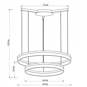 Подвесная люстра Arte Lamp Sorento A2504SP-2WH