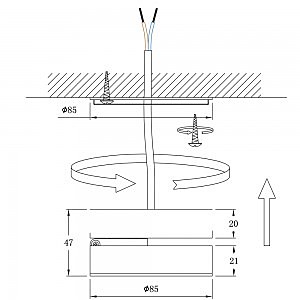 Трековые светильники Arte Lamp Vela A2511PL-1WH