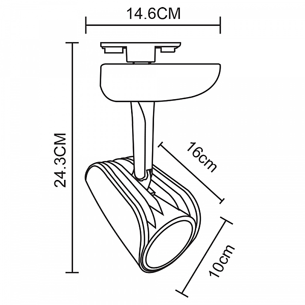 Трековый светильник Arte Lamp Lynx A3930PL-1WH