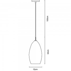 Светильник подвесной Arte Lamp Bicchiere A4282SP-1CC