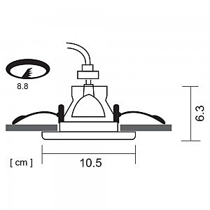 Встраиваемый светильник Arte Lamp Taurus A6663PL-1WH