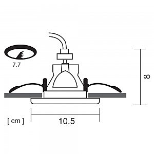 Встраиваемый светильник Arte Lamp Grus A6667PL-1WH