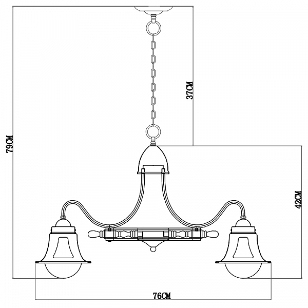 Подвесная люстра Arte Lamp Timone A7006LM-6AB