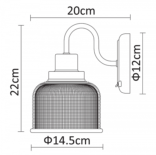 Настенное бра Arte Lamp Ricardo A9186AP-1CC